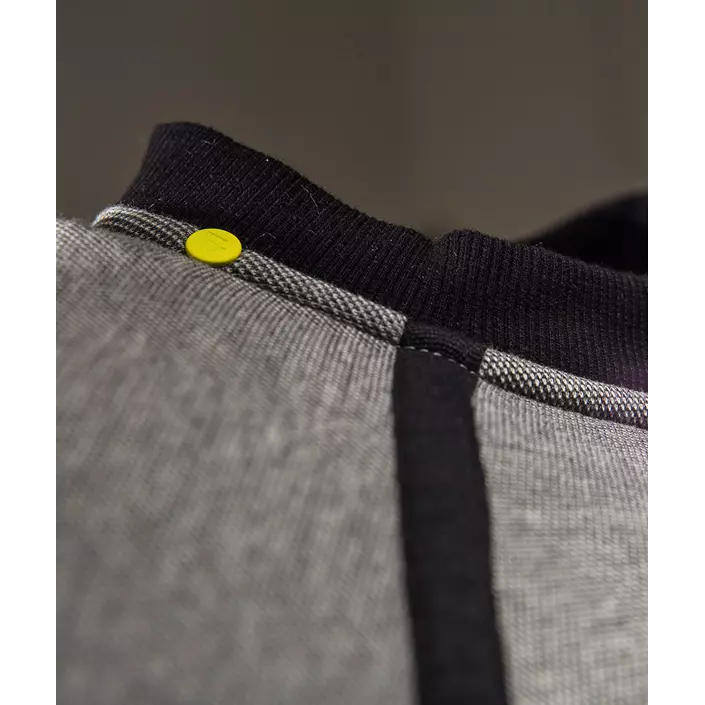 Monitor Sweatshirt mit kurzem Reißverschluss, Grau Melange, large image number 2