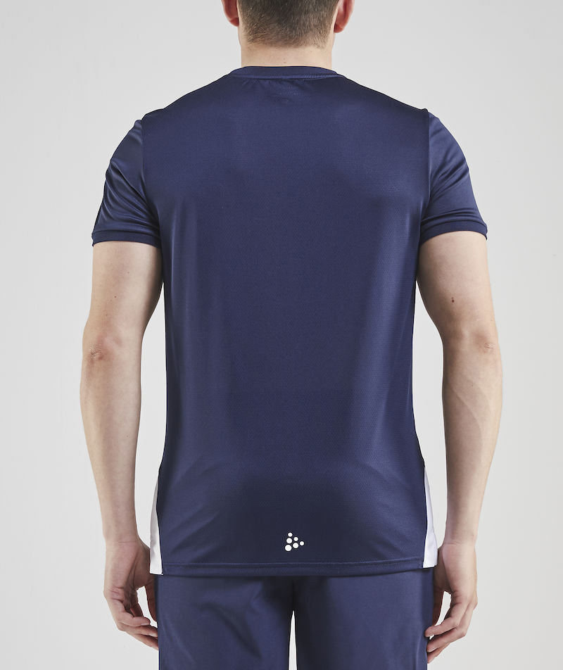 Craft Pro Control Impact T-shirt, Navy/White, large image number 2