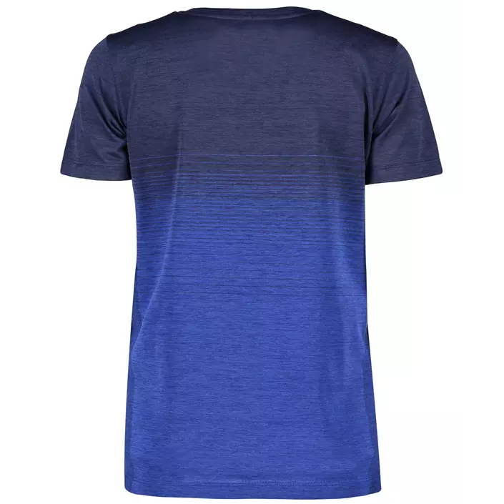 GEYSER seamless stribet dame T-shirt, Navy melange, large image number 2