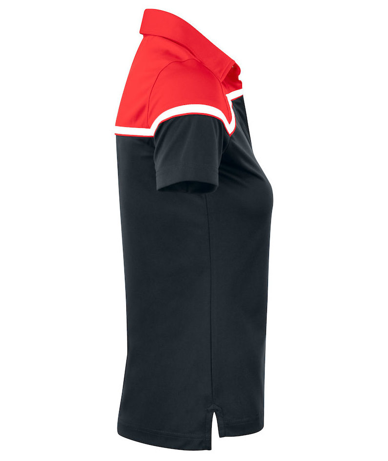 Cutter & Buck Seabeck pik&eacute;tr&ouml;ja dam, Svart/R&ouml;d, large image number 2