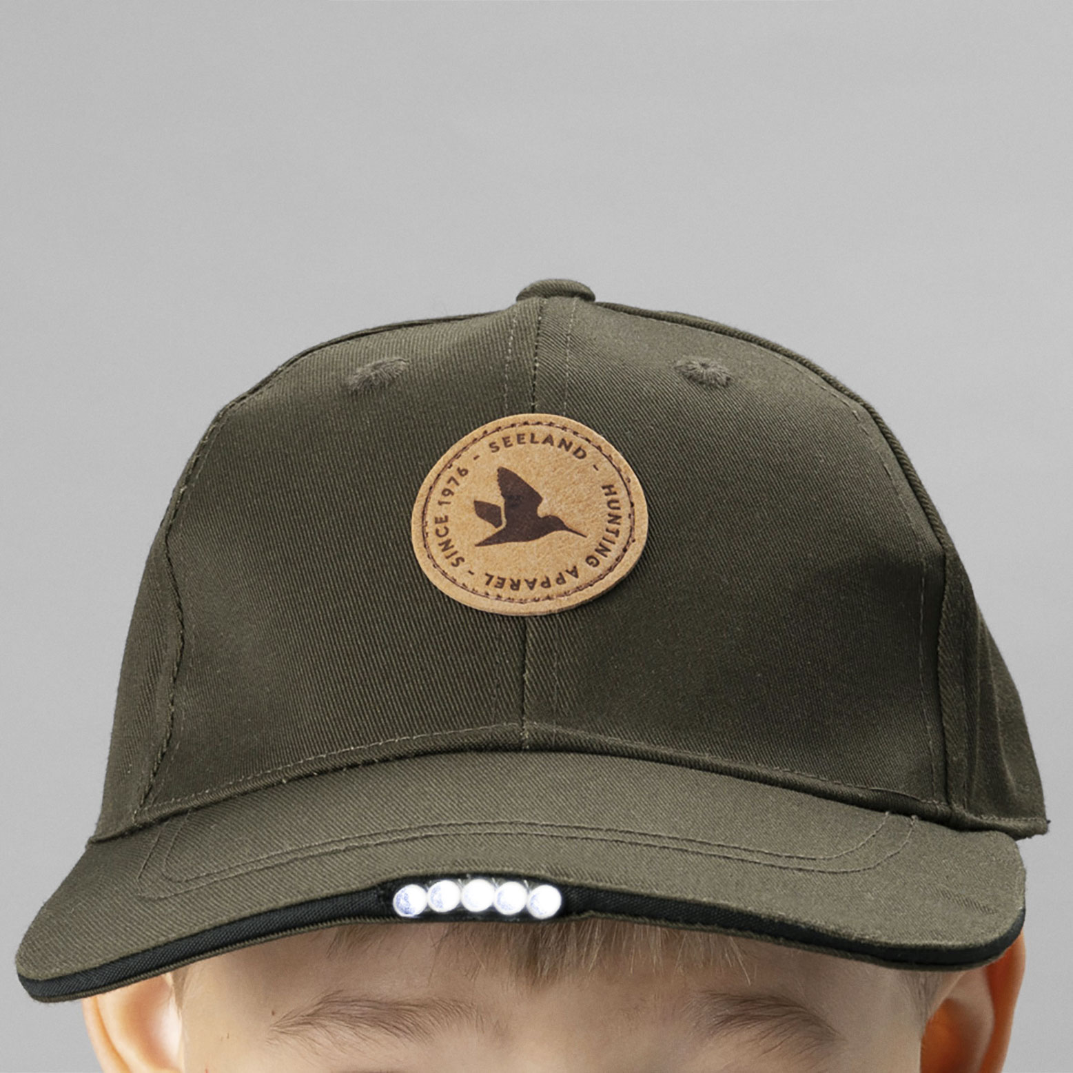 Seeland Skarn LED cap for kids, Pine green, Pine green, large image number 3