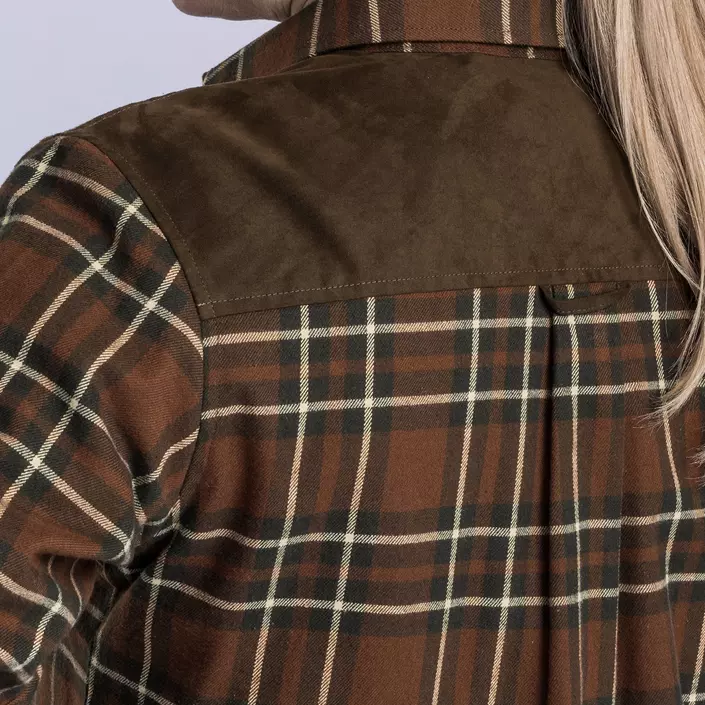 Pinewood Douglas dame flannelskjorte, Nougat/Beige, large image number 5