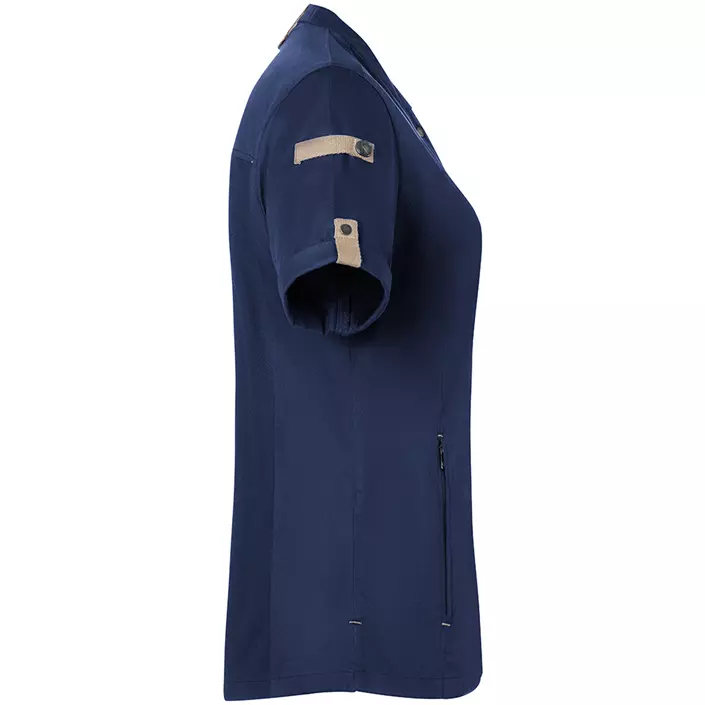 Karlowsky Green-Generation kortærmet dame kokkejakke, Steel Blue, large image number 4