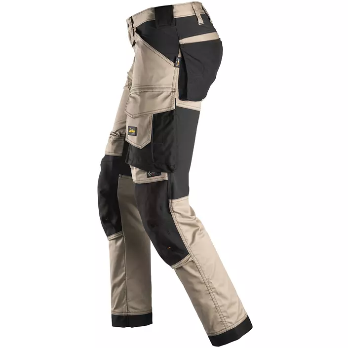 Snickers AllroundWork arbeidsbukse 6341, Khaki/Svart, large image number 3