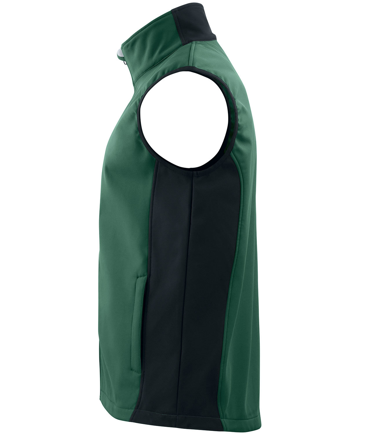 ProJob softshellvest 3702, Skovgr&oslash;n, large image number 2