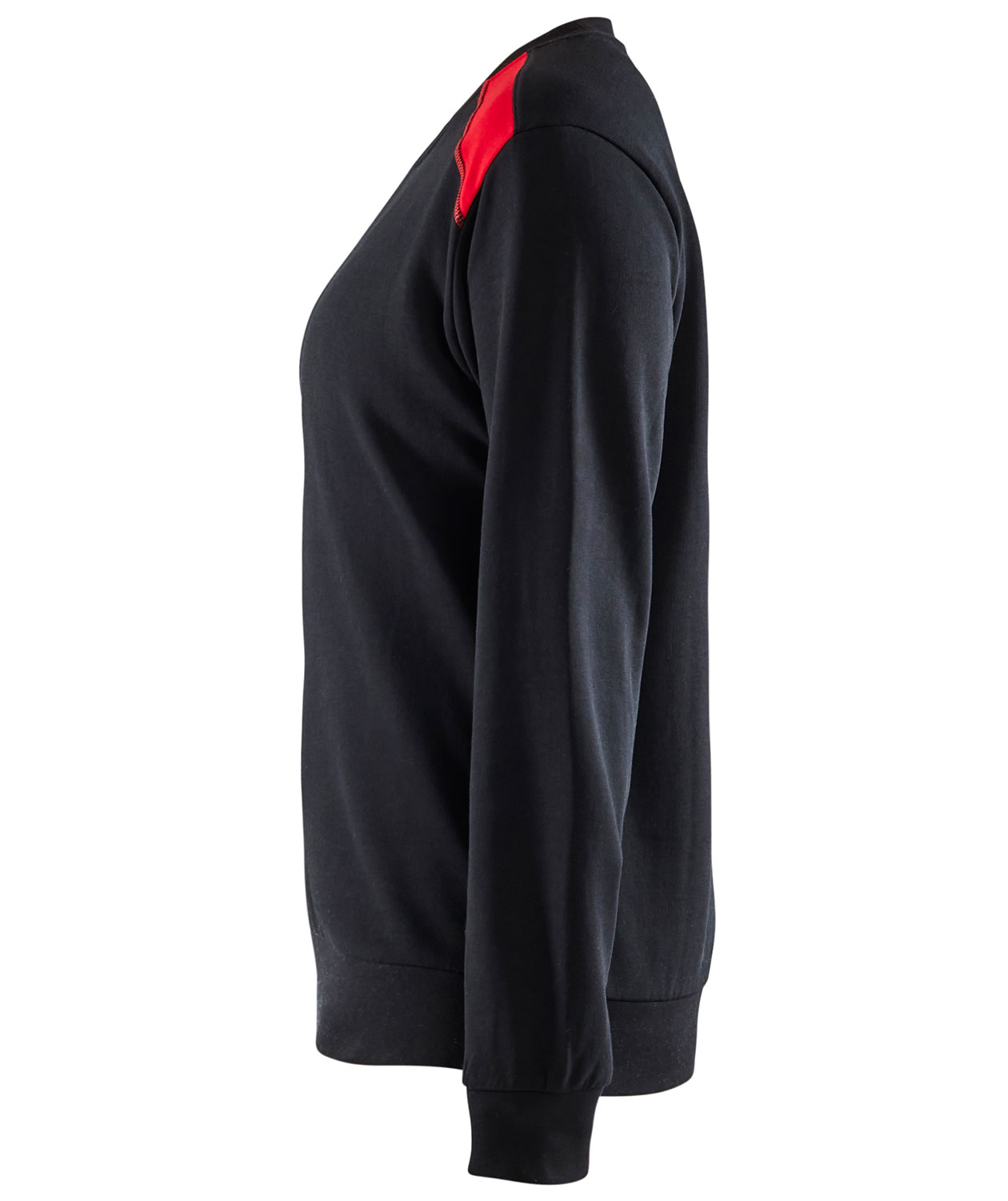 Bl&aring;kl&auml;der dame collegegenser, Svart/R&oslash;d, large image number 3