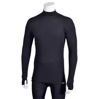 by Mikkelsen long-sleeved baselayer sweater with merino wool, Black