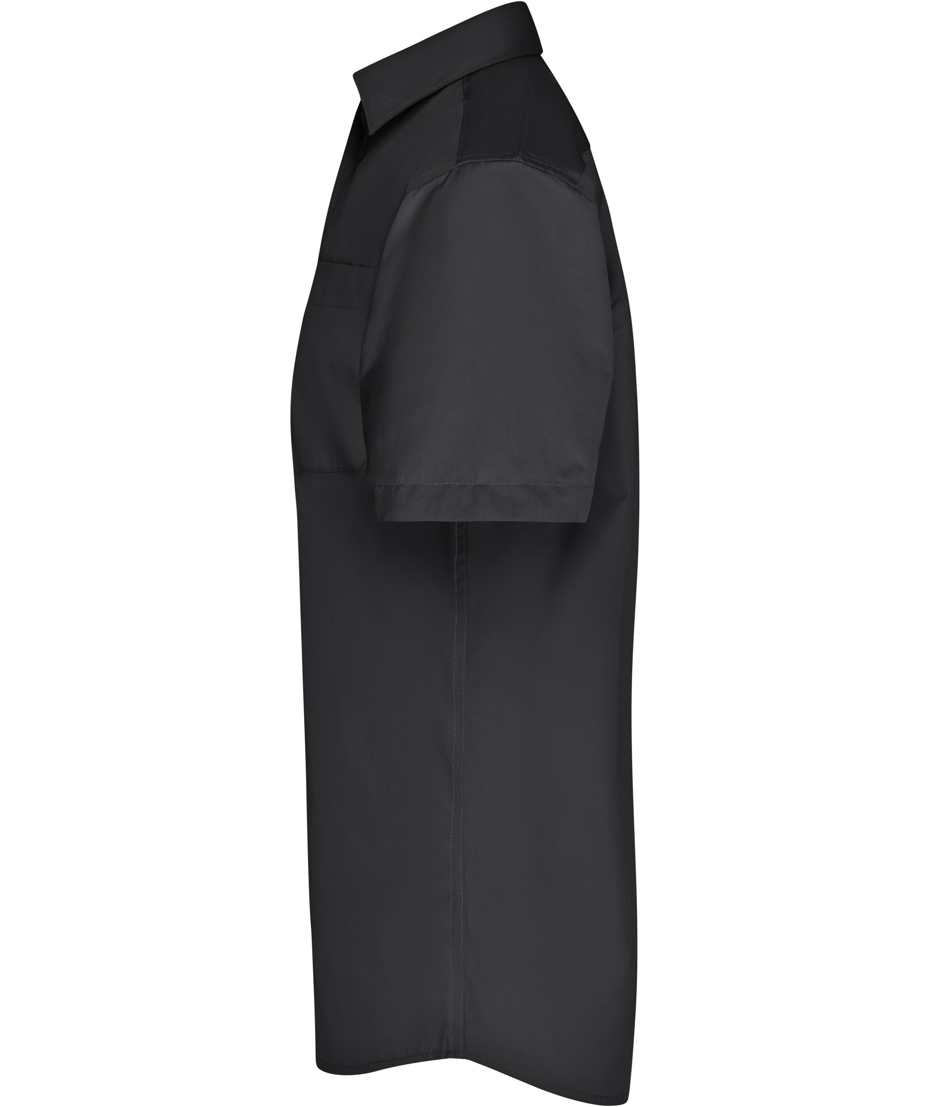 James & Nicholson classic fit kortermet skjorte, Svart, large image number 3