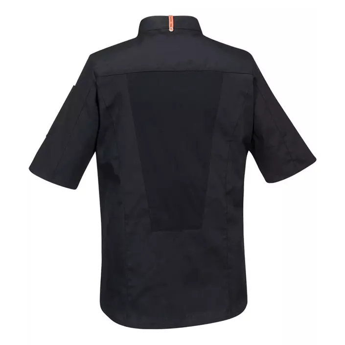 Portwest stretch Mesh Air short-sleeved chef jacket, Black, large image number 1