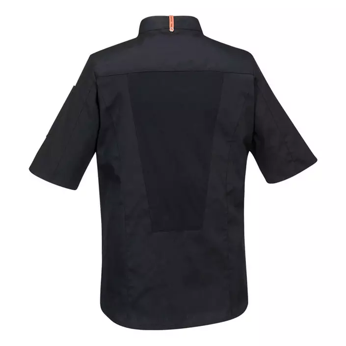 Portwest stretch Mesh Air short-sleeved chef jacket, Black, large image number 1