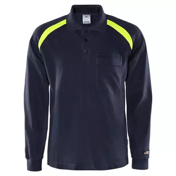 Fristads Flam langærmet Polo T-shirt 784, Mørk Marine
