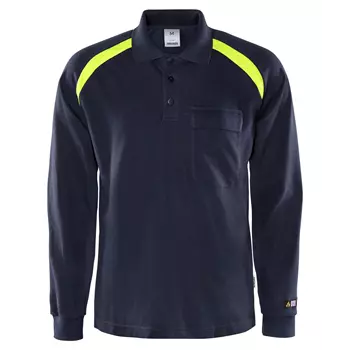 Fristads Flam long-sleeved Polo shirt 784, Dark Marine