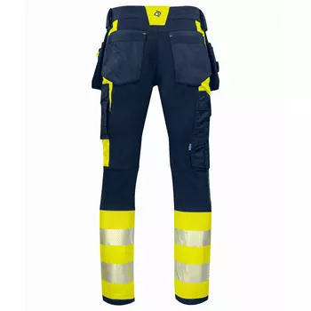 ProJob craftsman trousers 6540, Hi-Vis yellow/marine