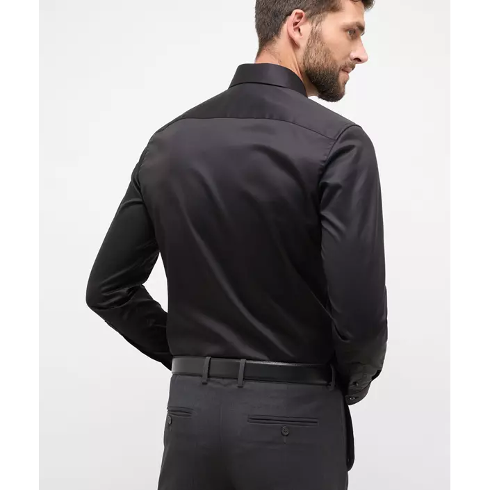 Eterna Gentle Slim fit shirt, Black, large image number 2