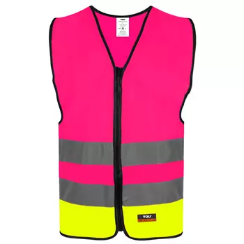 YOU Eskilstuna reflective safety vest, Rosa