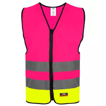 YOU Eskilstuna reflective safety vest, Rosa