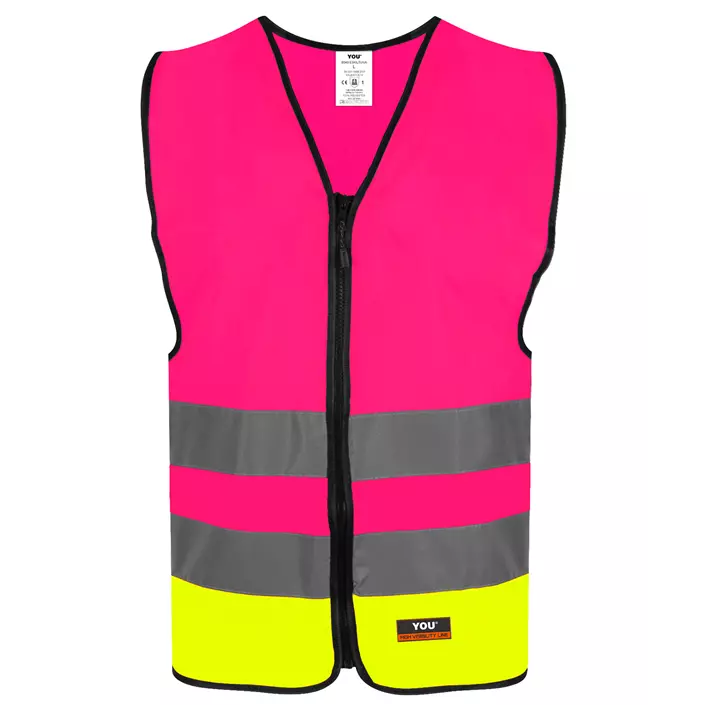 YOU Eskilstuna reflective safety vest, Rosa, large image number 0