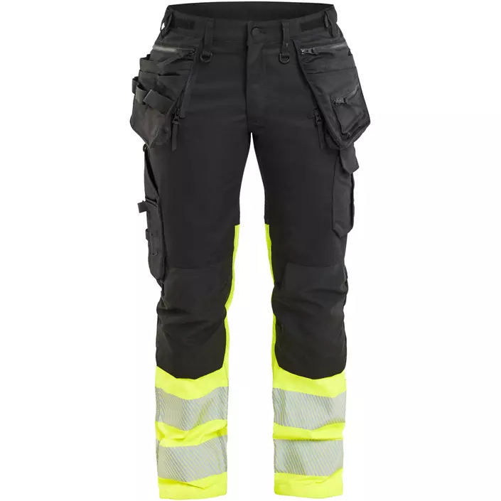 Blåkläder dame håndværkerbukser, Sort/Hi-Vis Gul, large image number 0