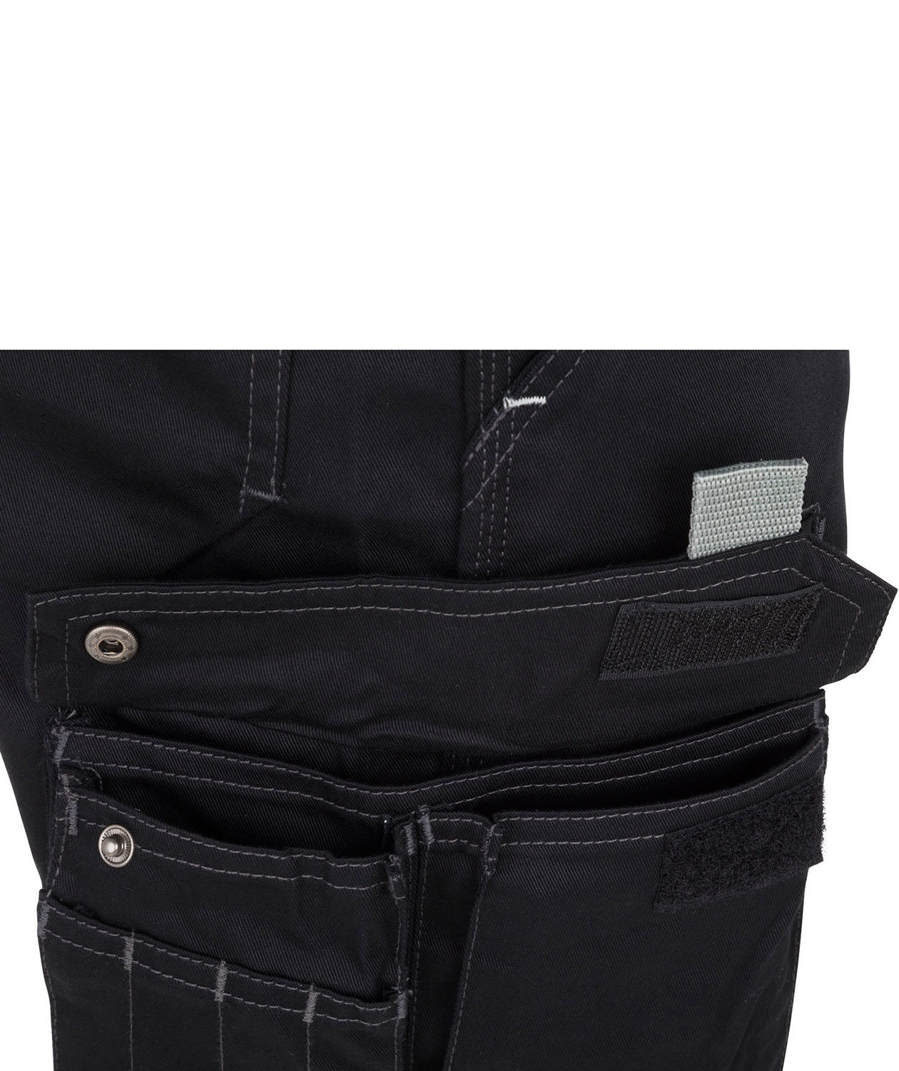 Kramp Original Light arbeidsbukse med belte, Svart, large image number 6