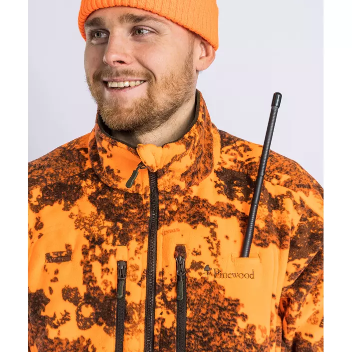Pinewood Furudal Reversible Camou fleecejakke, Hunting Brown/Strata Blaze, large image number 7
