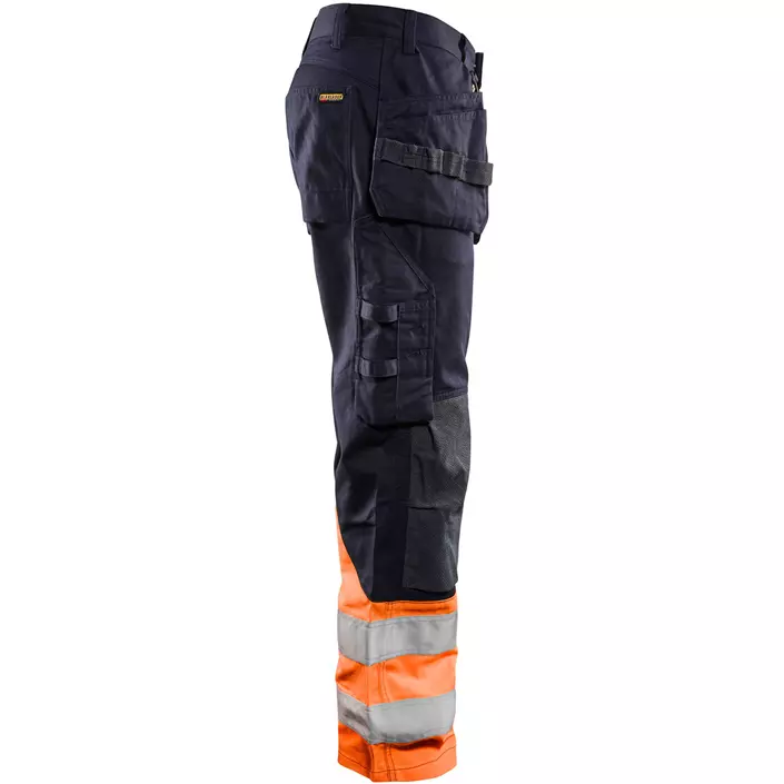 Blåkläder Multinorm håndverksbukse, Marine/Hi-Vis Oransje, large image number 3