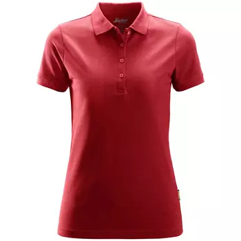 Snickers dame polo T-shirt 2702, Chili Red