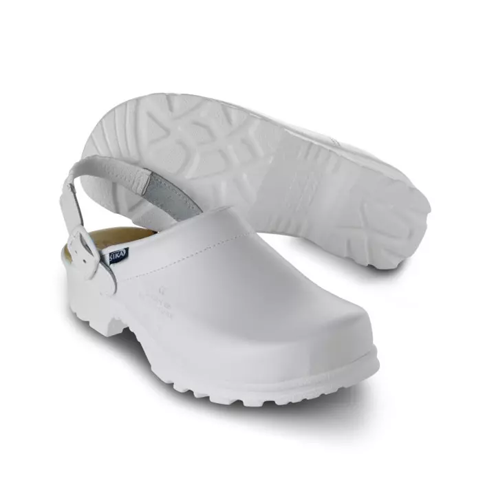 2nd quality product Sika Flex clogs with heel strap OB, White, large image number 0