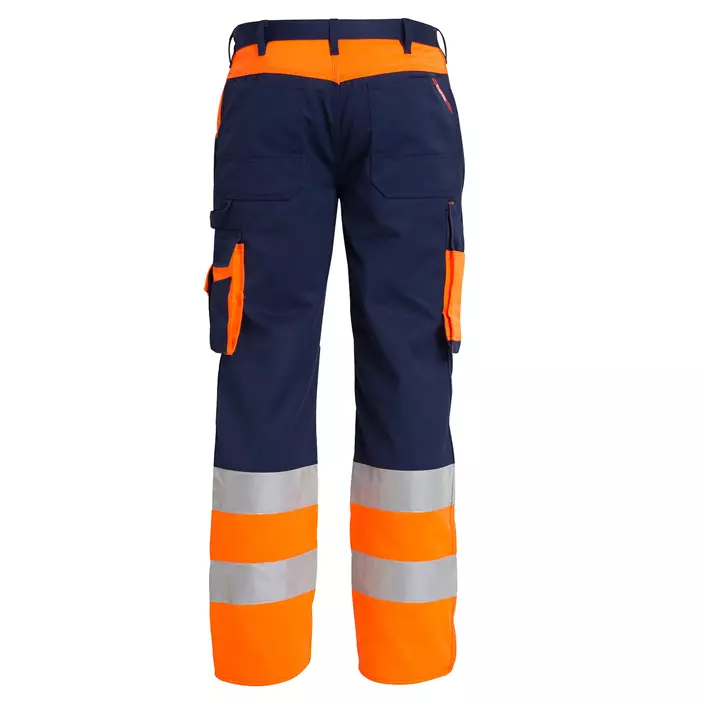 Engel work trousers, Marine/Orange, large image number 1