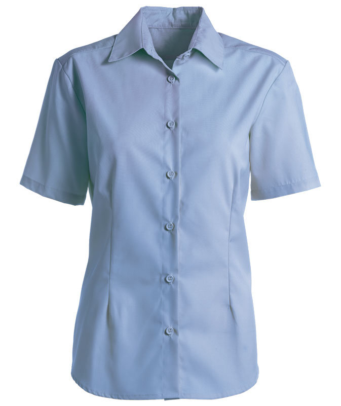 Kentaur modern fit kort&aelig;rmet dameskjorte, Bl&aring; Melange, Bl&aring; Melange, swatch