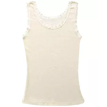 Joha Cecilie Damen Unterhemd mit Merinowolle, Weiß