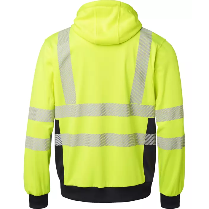 Top Swede hoodie with zipper 1729, Hi-Vis Yellow/Navy, large image number 1