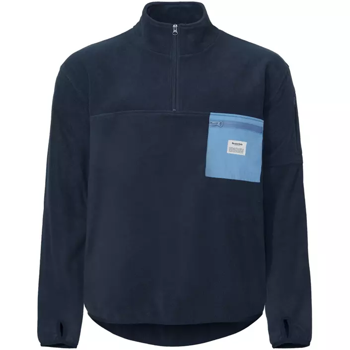 Resteröds fleecegenser, Navy, large image number 0