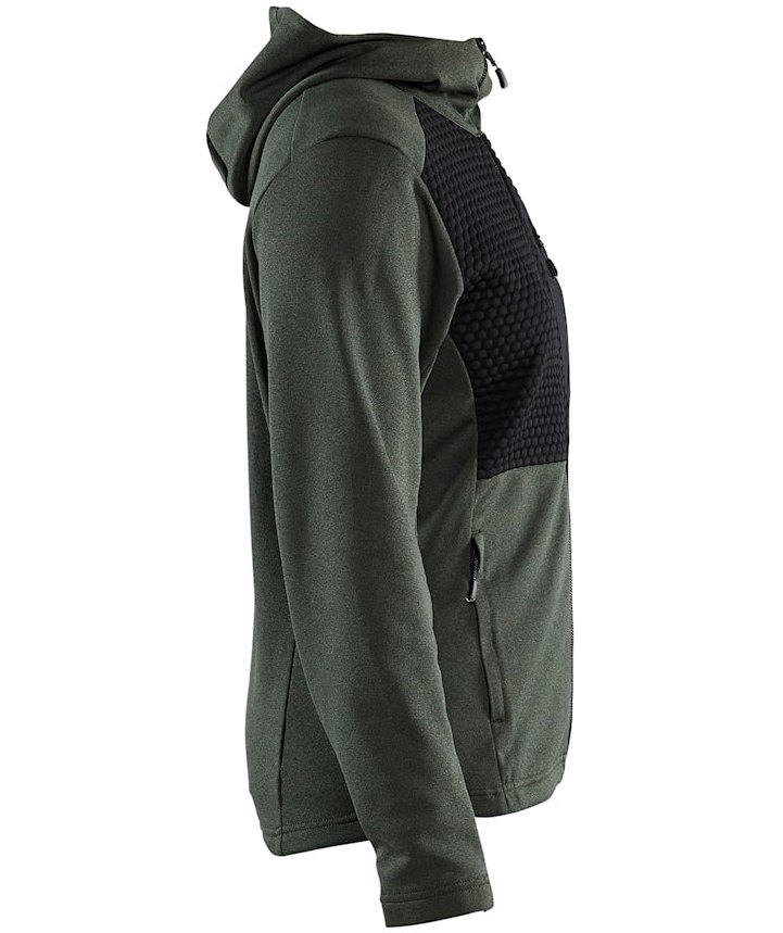 Bl&aring;kl&auml;der women's hoodie with zipper, Autumn green/Black, large image number 3