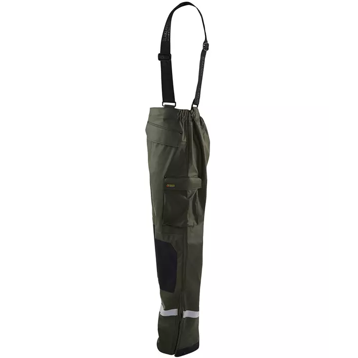 Blåkläder Waterproof Trousers Level 2, Army Green, large image number 3