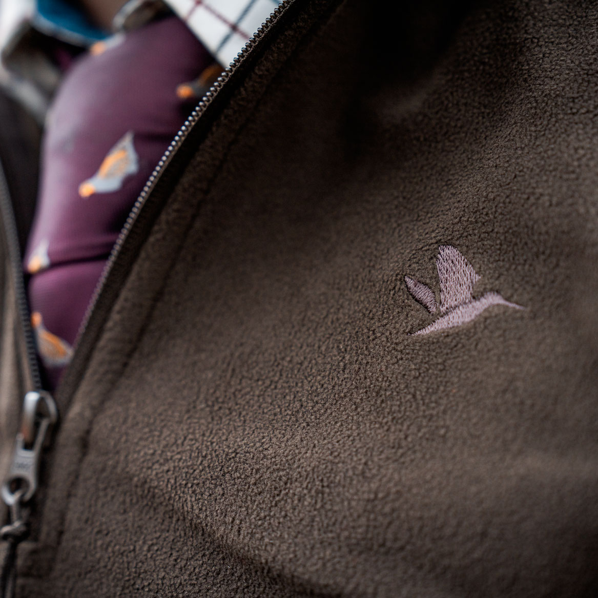 Seeland Benjamin half zip fleecetr&ouml;ja, Dark brown, large image number 4