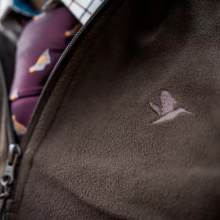 Seeland Benjamin half zip fleecetröja, Dark brown, large image number 4