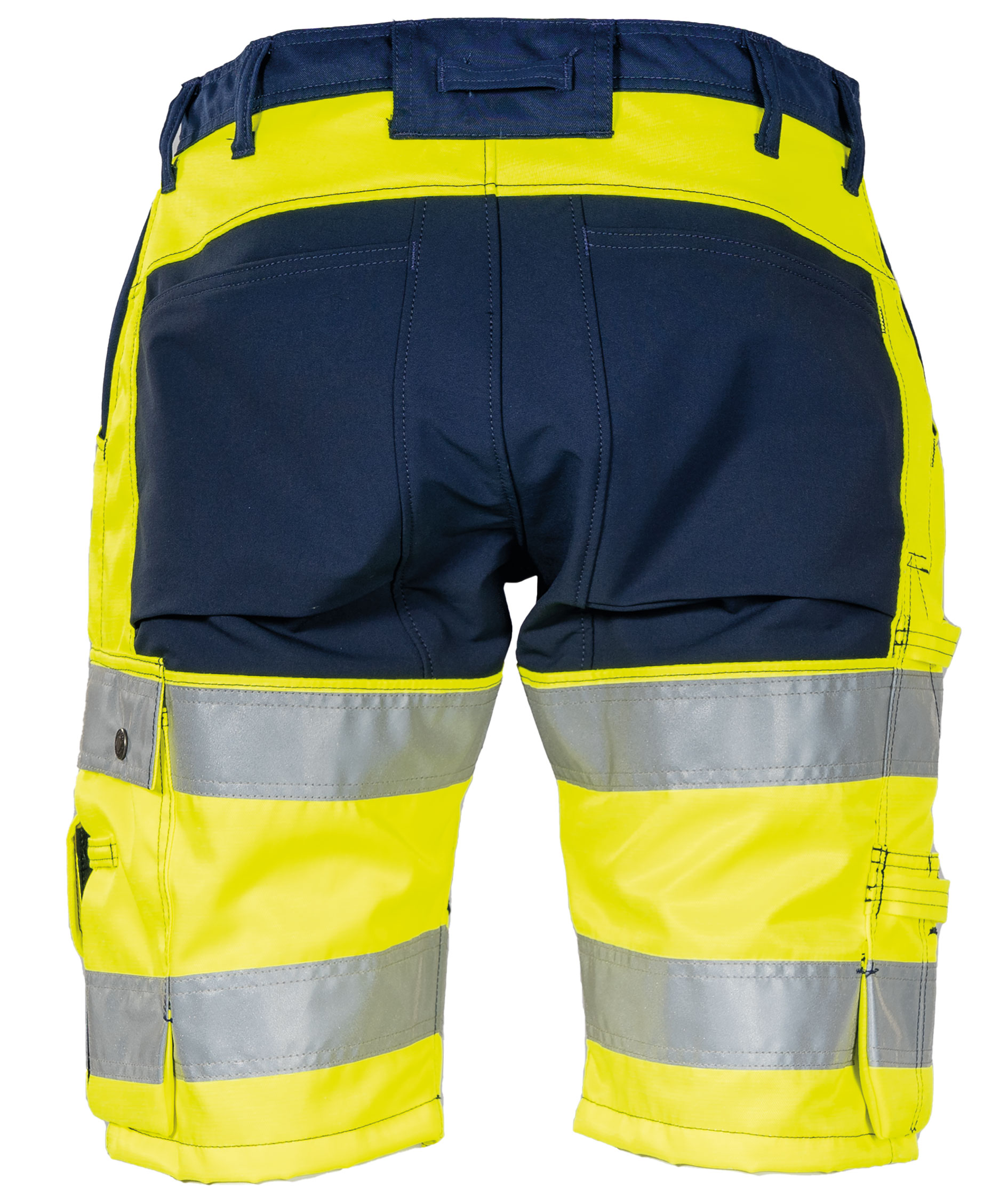 Tranemo Vision HV work shorts, Hi-Vis yellow/marine
