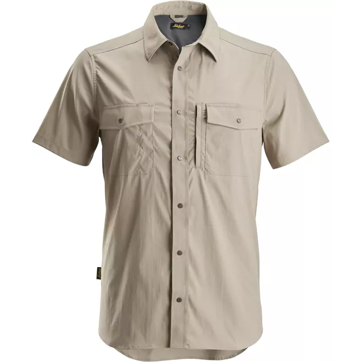Snickers LiteWork kortärmad skjorta 8520, Khaki, large image number 0