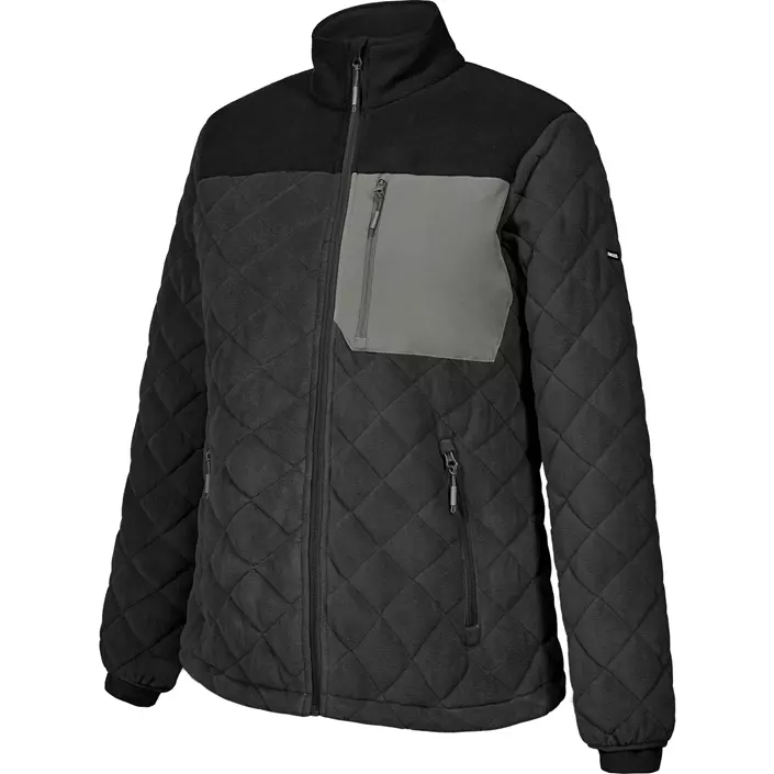 Engel Entire vatteret dame fleecejakke, Anthracite Grey/Black, large image number 5