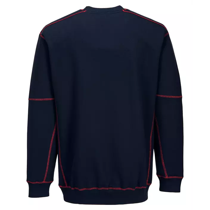Portwest Sweatshirt, Marine/Rot, large image number 1