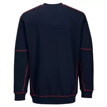Portwest Sweatshirt, Marine/Rot