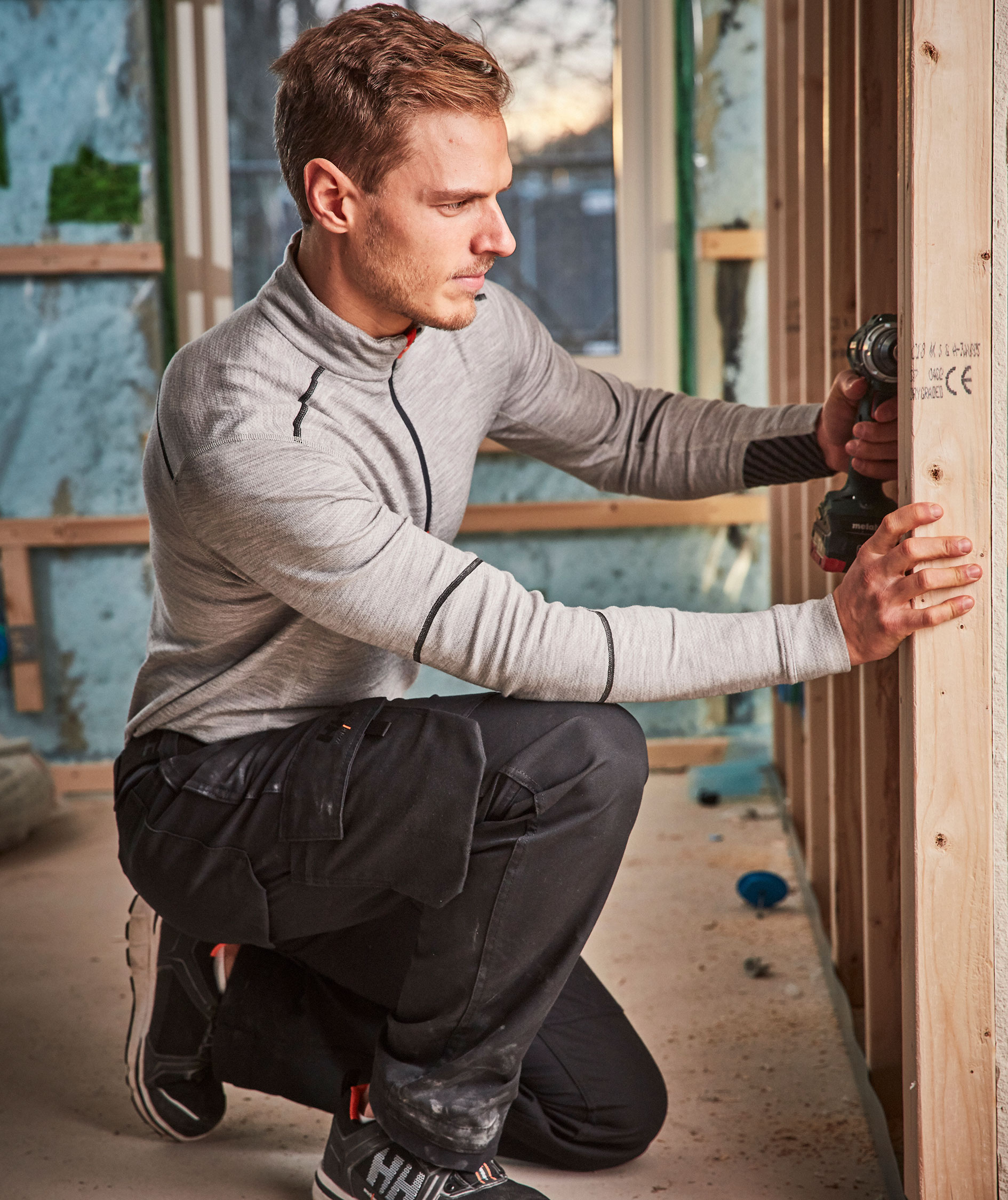 Helly Hansen Lifa half zip undershirt with merino wool, Grey Melange, large image number 5