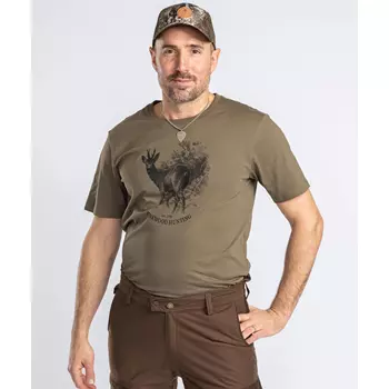 Pinewood Roe Deer T-shirt, Olive