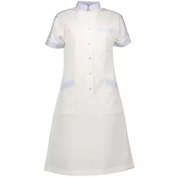 Borch Textile Damenkleid, Weiß/Blau Gestreift