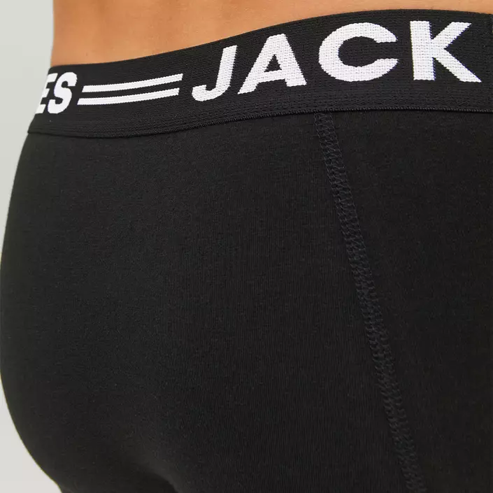 Jack & Jones Sense 3-pak boxershorts, Sort, large image number 4