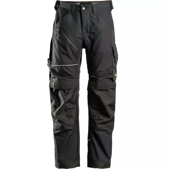 Snickers RuffWork Canvas+ work trousers 6314, Black, large image number 0