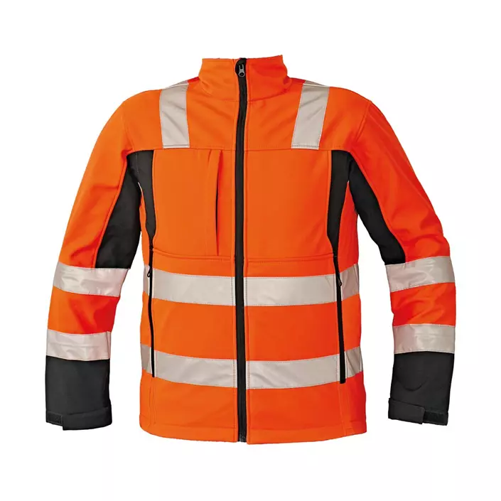Cerva Knoxfield Malton softshell jacket, Hi-vis Orange, large image number 0