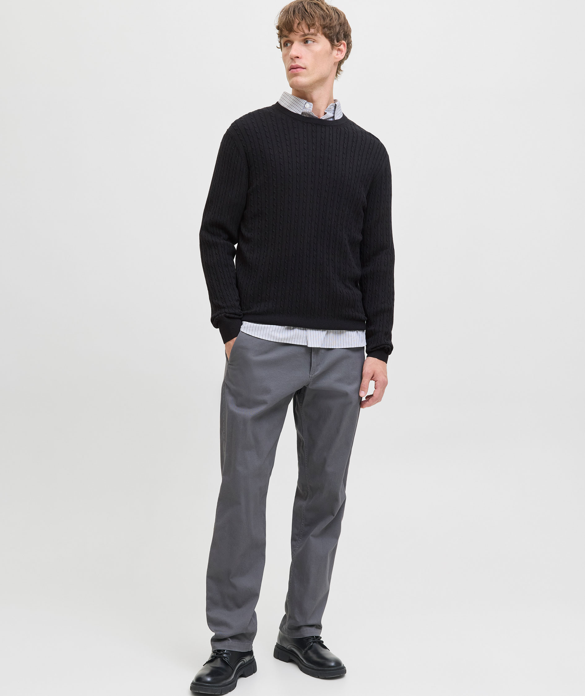 Jack & Jones JJEEMIL knitted pullover, Black, large image number 6