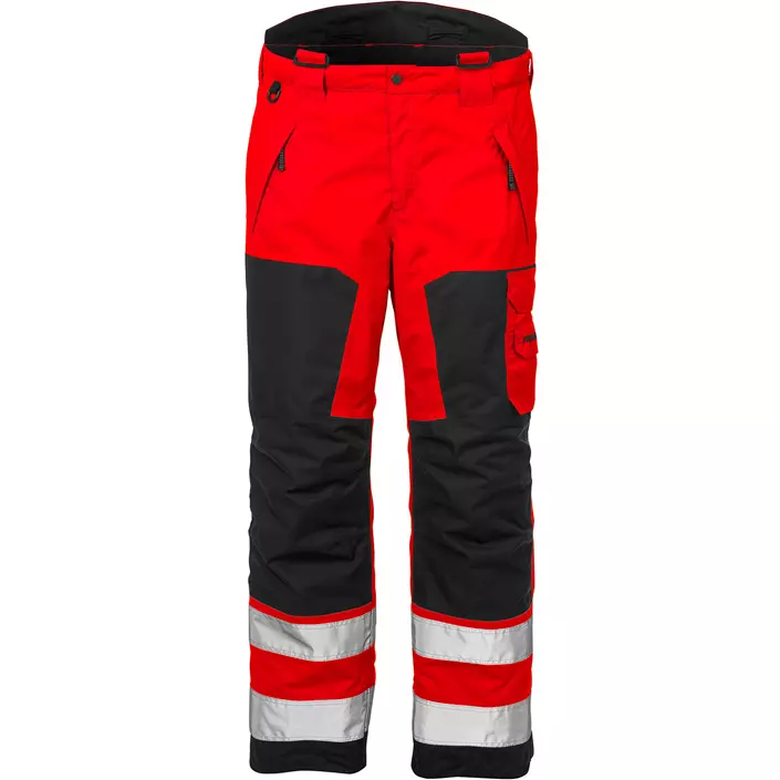 Fristads Airtech® winter trousers 2035, Hi-vis Red/Black, large image number 2