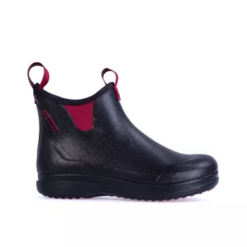 2nd quality product LaCrosse Hampton II women's rubber boots, Black/Maroon